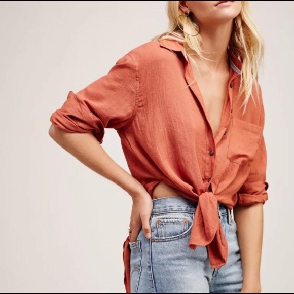Free People Tops - Free People | That’s a wrap shirt • size M